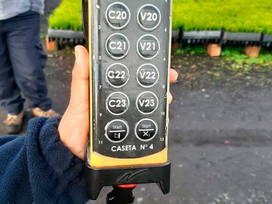 control remoto para sistema de riego automatizado