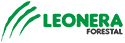 logo leonera forestal con la palabra leonera en verde y forestal en negro